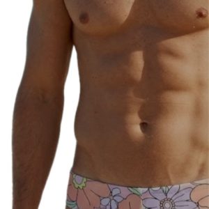 Pastel floral swimming briefs